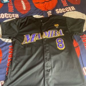 Black Mamba Jersey with Purple and Yellow Accents